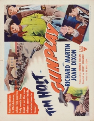Gunplay movie poster (1951) wooden framed poster