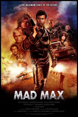 Mad Max movie poster (1979) wood print
