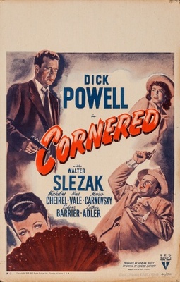 Cornered movie poster (1945) wooden framed poster