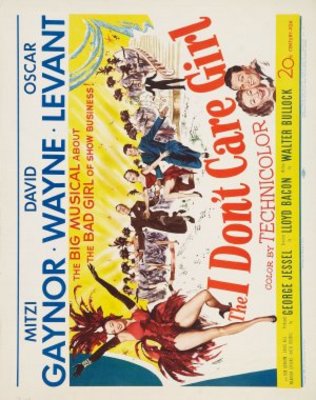 The I Don't Care Girl movie poster (1953) canvas poster