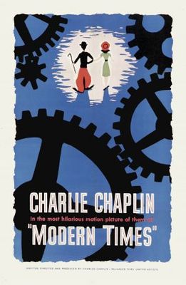 Modern Times movie poster (1936) canvas poster