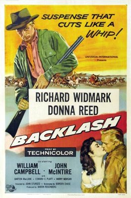 Backlash movie poster (1956) poster with hanger