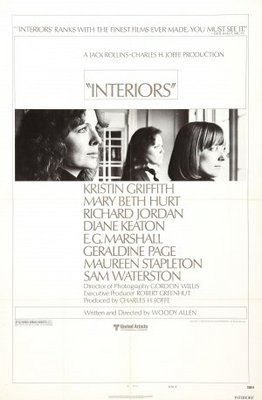 Interiors movie poster (1978) wood print