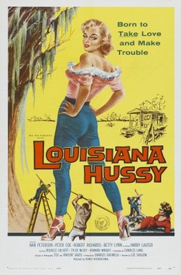 Louisiana Hussy movie poster (1959) wood print