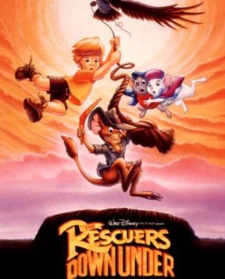 The Rescuers Down Under movie poster (1990) metal framed poster