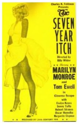 The Seven Year Itch movie poster (1955) wooden framed poster