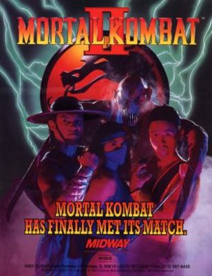Mortal Kombat II movie poster (1993) wooden framed poster
