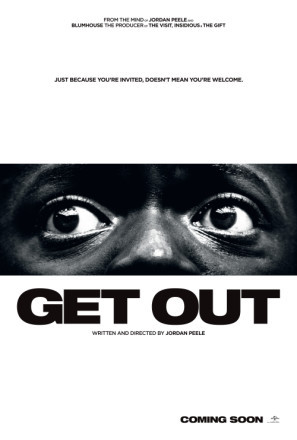 Get Out movie poster (2017) poster with hanger
