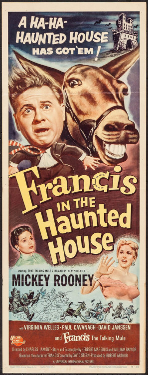 Francis in the Haunted House movie poster (1956) wooden framed poster
