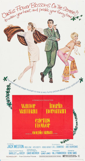 Cactus Flower movie poster (1969) canvas poster