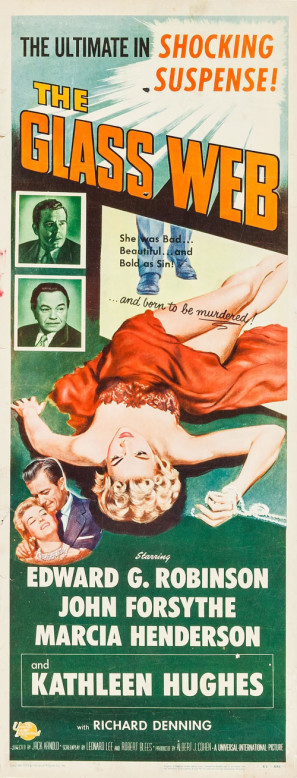 The Glass Web movie poster (1953) wood print