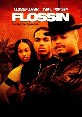 Flossin movie poster (2001) wooden framed poster