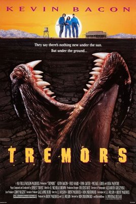 Tremors movie poster (1990) wooden framed poster