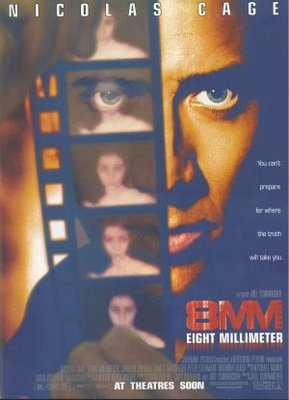 8mm movie poster (1999) metal framed poster