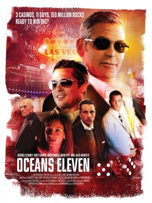 Ocean's Eleven movie poster (2001) wood print