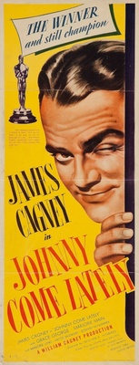 Johnny Come Lately movie poster (1943) wood print