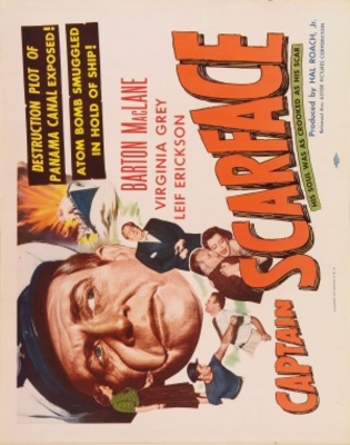 Captain Scarface movie poster (1953) t-shirt