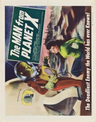 The Man From Planet X movie poster (1951) wood print