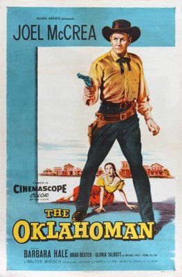The Oklahoman movie poster (1957) wooden framed poster