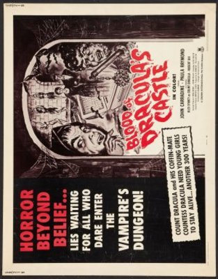 Blood of Dracula's Castle movie poster (1969) metal framed poster