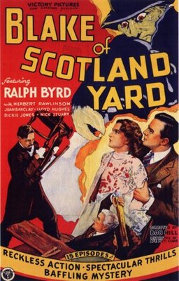 Blake of Scotland Yard movie poster (1937) poster with hanger