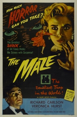 The Maze movie poster (1953) canvas poster