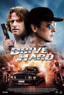 Drive Hard movie poster (2014) wooden framed poster