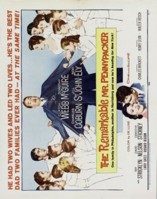 The Remarkable Mr. Pennypacker movie poster (1959) metal framed poster