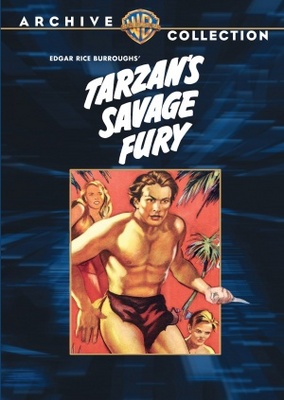 Tarzan's Savage Fury movie poster (1952) wooden framed poster