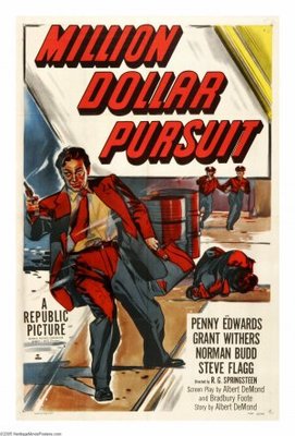 Million Dollar Pursuit movie poster (1951) wooden framed poster