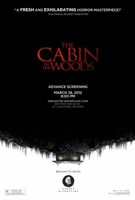 The Cabin in the Woods movie poster (2012) tote bag #MOV_92947cb2