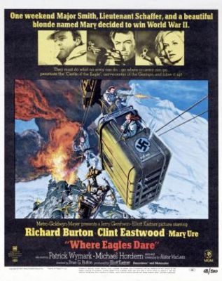 Where Eagles Dare movie poster (1968) wooden framed poster