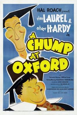 A Chump at Oxford movie poster (1940) wooden framed poster