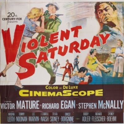 Violent Saturday movie poster (1955) t-shirt