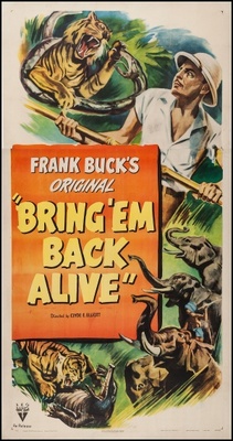 Bring 'Em Back Alive movie poster (1932) canvas poster