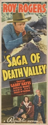 Saga of Death Valley movie poster (1939) metal framed poster