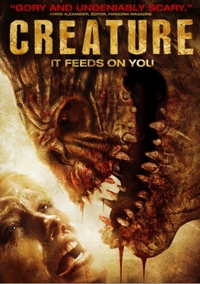 Creature movie poster (2011) pillow