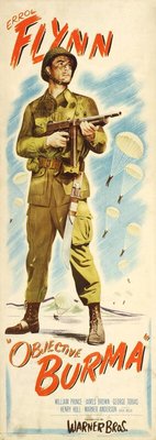 Objective, Burma! movie poster (1945) canvas poster