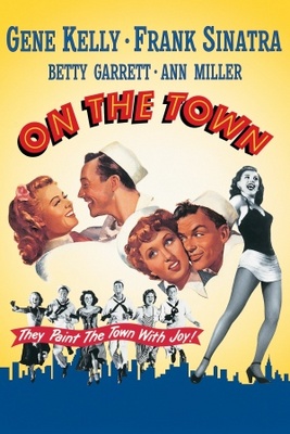 On the Town movie poster (1949) pillow