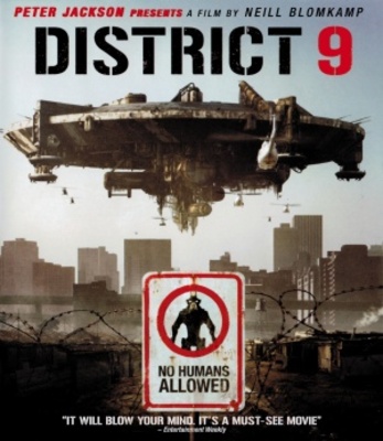 District 9 movie poster (2009) wooden framed poster