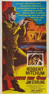 Man with the Gun movie poster (1955) wood print