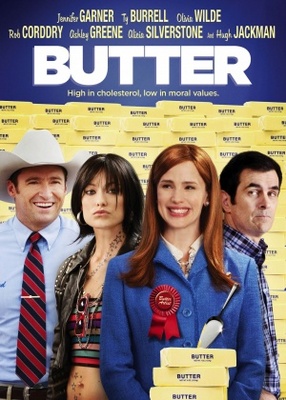 Butter movie poster (2011) wood print