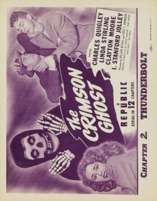 The Crimson Ghost movie poster (1946) metal framed poster