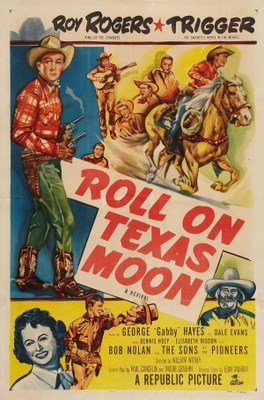Roll on Texas Moon movie poster (1946) wood print