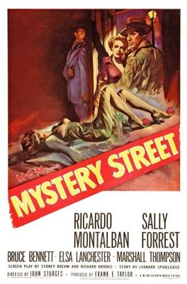 Mystery Street movie poster (1950) wood print