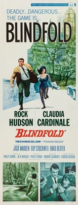 Blindfold movie poster (1965) wood print