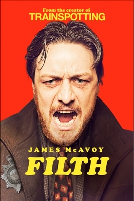 Filth movie poster (2013) wood print