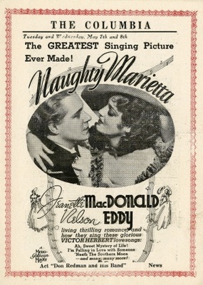 Naughty Marietta movie poster (1935) poster with hanger