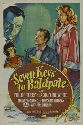 Seven Keys to Baldpate movie poster (1947) tote bag