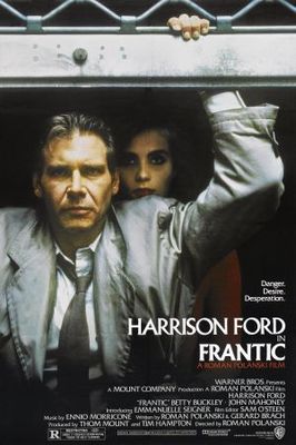 Frantic movie poster (1988) wood print